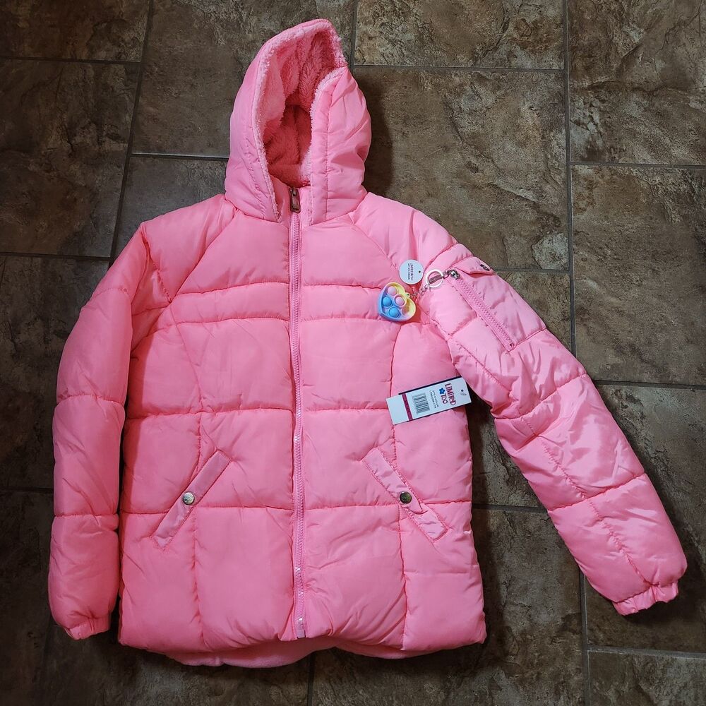 Limited Too Girls Hooded Insulated Jacket Pink Size 14/16